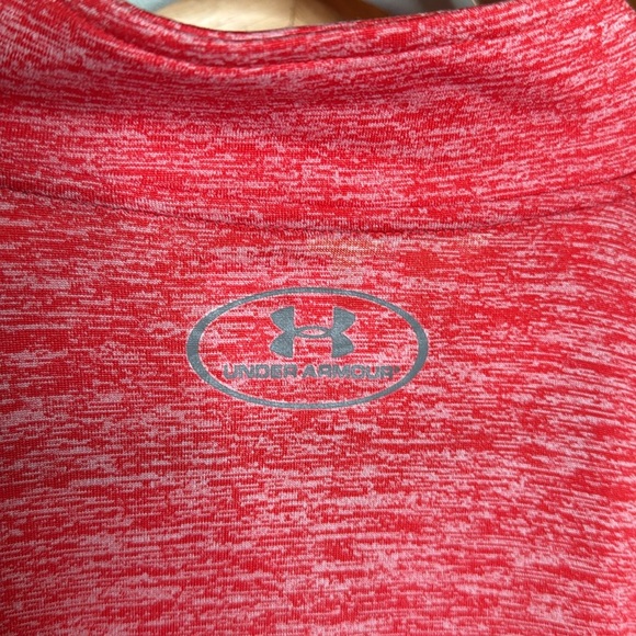 Under Armour Tech 1/4-Zip Shirt - Men's Red Long Sleeve Pullover Size XXL - Picture 7 of 7